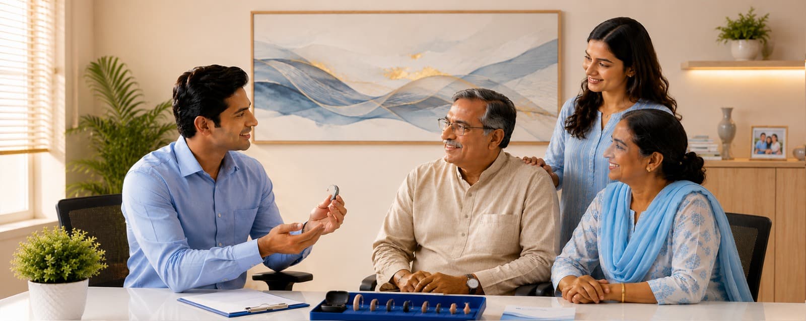 Hearing care education and guidance visual